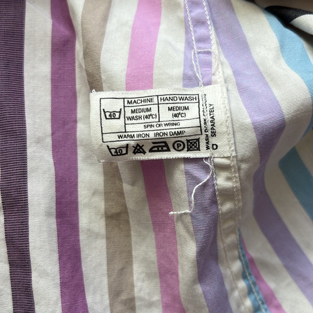Thomas Pink Women’s Long Sleeve Striped Multicolor Button Down Top Size: 8 - Picture 9 of 17
